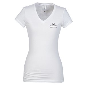 Ultimate Fitted V-Neck T-Shirt - Ladies' - White Main Image