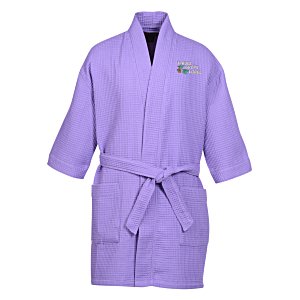 Waffle Weave Thigh Length Robe - Colors Main Image