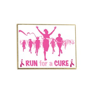 1" Dimensional Lapel Pin - Rectangle Main Image