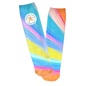 Full Color Unisex Crew Socks Main Image