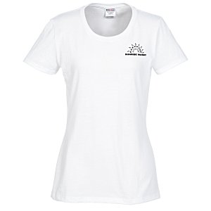 Jerzees Dri-Power 50/50 T-Shirt - Ladies' - White - Screen Main Image