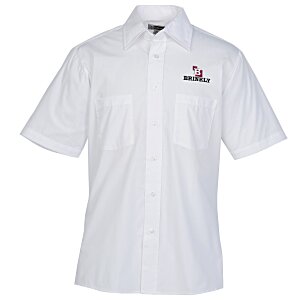 Two-Pocket Short Sleeve Broadcloth Shirt Main Image