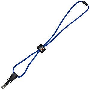Snap Buckle Rope Lanyard - Rectangle Slider - Metal Bulldog Clip Main Image