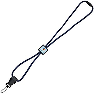 Snap Buckle Rope Lanyard - Square Slider - Plastic Swivel Hook Main Image