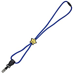 Snap Buckle Rope Lanyard - Star Slider - Metal Bulldog Clip Main Image