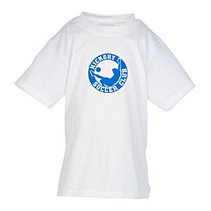 Port 50/50 Blend T-Shirt - Youth - White - Screen Main Image