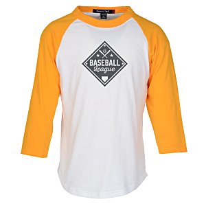 Colorblock 3/4 Sleeve Cotton Baseball T-Shirt - Youth Main Image