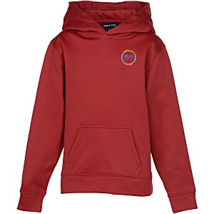 Athletic Fleece Pullover Hoodie - Youth - Embroidered Main Image