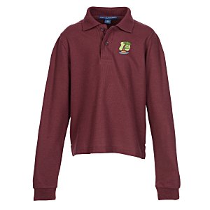 Silk Touch Sport Long Sleeve Polo - Youth Main Image