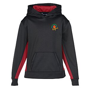 Performance Fleece Colorblock Hoodie - Youth - Embroidered Main Image