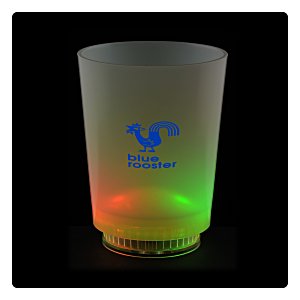 Light-Up Frosted Glass - 11 oz. - Multicolor - 24 hr Main Image