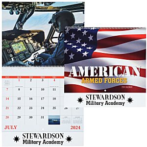 American Armed Forces Wall Calendar - Spiral Main Image