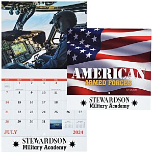 American Armed Forces Wall Calendar - Stapled Main Image