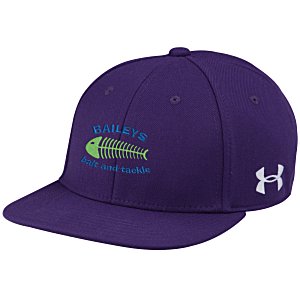 Under Armour Flat Bill Cap - Solid - Embroidered Main Image