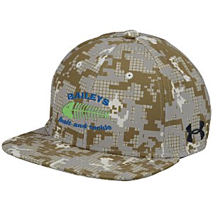 Under Armour Flat Bill Cap - Digital Camo - Embroidered Main Image