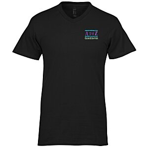 Hanes Nano-T V-Neck T-Shirt - Men's - Colors - Embroidered Main Image