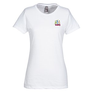 Perfect Blend Crew Tee - Ladies' - White - Embroidered Main Image