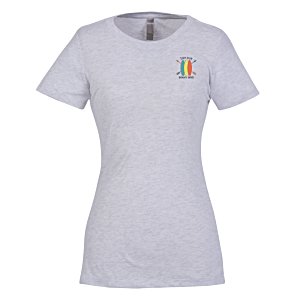 Next Level Tri-Blend Crew T-Shirt - Ladies' - White - Embroidered Main Image