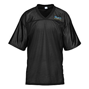 Poly Mesh Jersey V-Neck T-Shirt - Men's - Embroidered Main Image