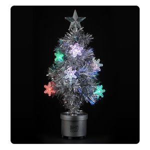 Light-Up Tree - 24" - Silver - 24 hr Main Image