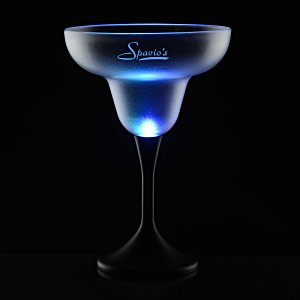Frosted Light-Up Margarita Glass - 8 oz. - 24 hr Main Image