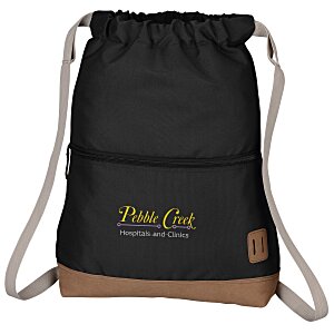 Cascade Deluxe Drawstring Sportpack - Embroidered Main Image