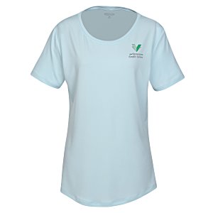 Drop Neck Knit Stretch Tee - Ladies' Main Image