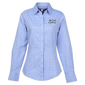 Wrinkle Resistant Windowpane Shirt - Ladies' Main Image