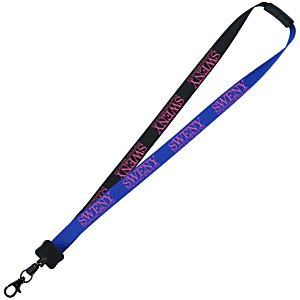 Two-Tone Poly Lanyard - 3/4" - 34" - Metal Lobster Claw Main Image