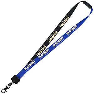 Two-Tone Poly Lanyard - 3/4" - 36" - Metal Lobster Claw Main Image