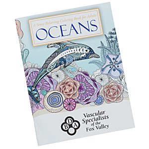 Stress Relieving Adult Coloring Book - Oceans Main Image
