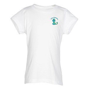 District Concert Tee - Girls' - White - Embroidered Main Image
