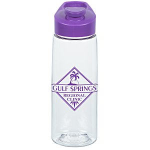 Clear Impact Flair Bottle with Flip Carry Lid - 26 oz. Main Image