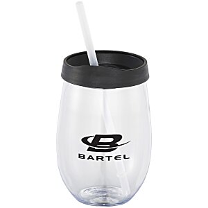 Stemless Fiesta Tumbler with Straw - 20 oz. Main Image