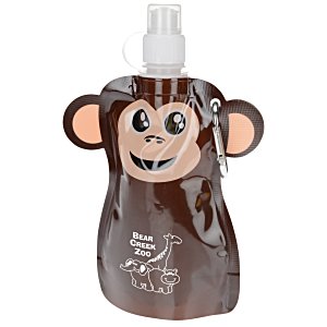 Paws and Claws Foldable Bottle - 12 oz. - Monkey - 24 hr Main Image