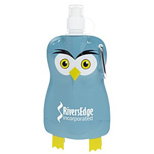 Paws and Claws Foldable Bottle - 12 oz. - Owl - 24 hr Main Image