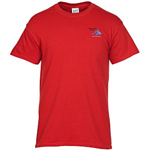Gildan 5.3 oz. Cotton T-Shirt - Men's - Embroidered - Colors - 24 hr Main Image