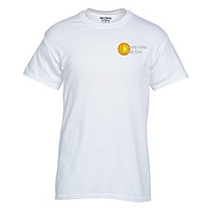 Gildan 5.5 oz. DryBlend 50/50 T-Shirt - Embroidered - White - 24 hr Main Image