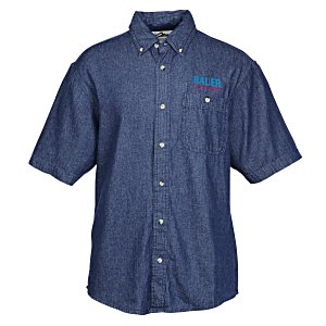 Scout Stonewashed Short Sleeve Denim Shirt Main Image
