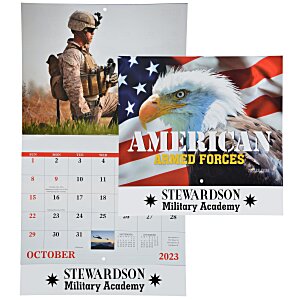 American Armed Forces Wall Calendar - Stapled - 24 hr Main Image