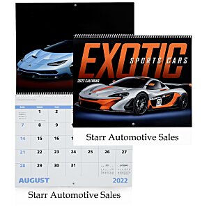 Exotic Sports Cars Calendar - Spiral - 24 hr Main Image
