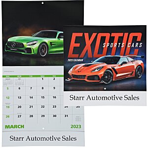 Exotic Sports Cars Calendar - Stapled - 24 hr Main Image