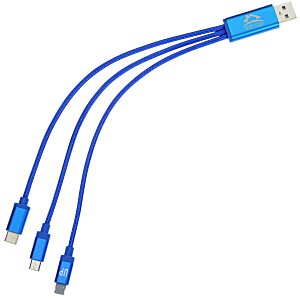 3-in-1 Metallic Charging Cable Main Image