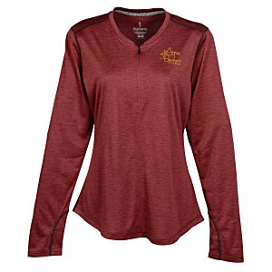 Quadra Performance Long Sleeve 1/4-Zip Shirt - Ladies' Main Image