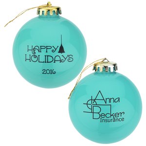 Round Shatterproof Ornament - Happy Holidays Main Image