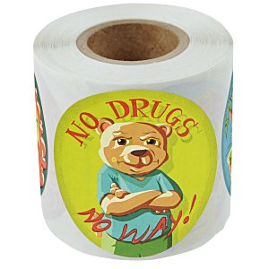 Fun Sticker Roll - Drug Free Main Image