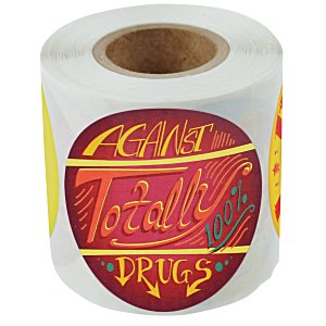 Fun Sticker Roll - Drug Free Zone Main Image