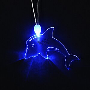 Light-Up Pendant Necklace - Dolphin Main Image