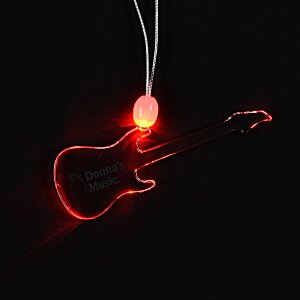 Light-Up Pendant Necklace - Guitar Main Image