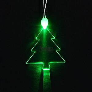 Light-Up Pendant Necklace - Pine Tree Main Image